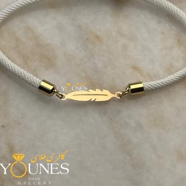 دستبند پر مینیمال طلا لیزری